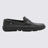 BALLY BALLY BLACK LEATHER PAVEL LOAFERS
