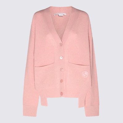 Stella Mccartney Stella Mc Cartney Pink Cashmere Blend Oversize Cardigan