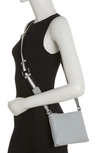 Marc Jacobs The Cosmo Leather Crossbody Bag In Rock Grey