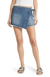 FREE PEOPLE EMMY NONSTRETCH DENIM SKORT