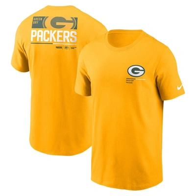 Nike Men's Team Incline (nfl Green Bay Packers) T-shirt In Gold