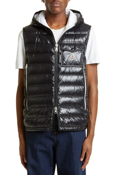 MONCLER RAGOT QUILTED HOODED DOWN VEST