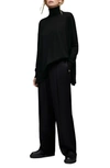 Allsaints Gala Cashmere Turtleneck Sweater In Black