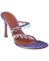 AMINA MUADDI TINA SATIN SANDAL