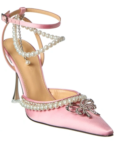 Mach & Mach Sophie Satin Pump In Pink