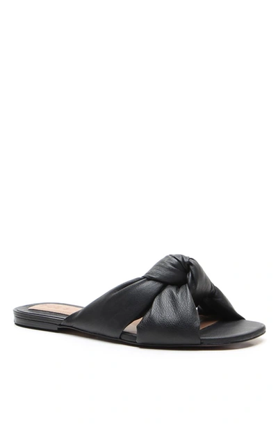 Bcbgmaxazria Tinsley Knotted Flat Sandal In Black