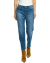 Frame Le Sylvie Crop Straight-leg High-rise Stretch-denim Jeans In Blue