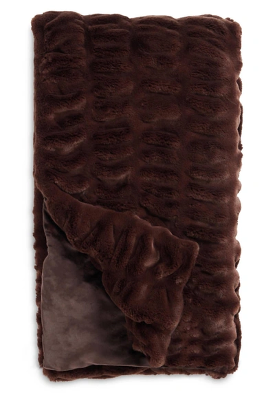 Fabulous Furs Couture Collection Throw In Brown