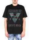 Dsquared2 Beach Cotton Jersey T-shirt In Black