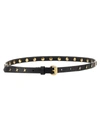 Golden Goose Molly Star Stud Leather Belt In Black