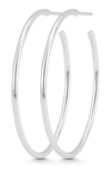Sara Weinstock Veena Small Hoop Earrings In White Gold