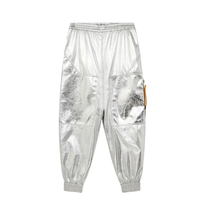 Stella Mccartney Silver Coated Trousers