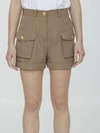 BALMAIN GRAIN DE POUDRE CARGO SHORTS