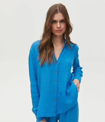 Michael Stars Leo Button Down Top In Dolma