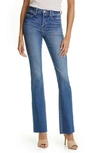 L AGENCE RUTH RAW HEM STRAIGHT LEG JEANS