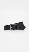 Rag & Bone Boyfriend Belt Leather, Black In Black