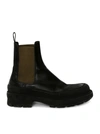 Alexander Mcqueen Stacked Chelsea Boot In Black