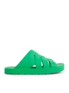 Bottega Veneta Parakeet Crossover Strap Slides In Green