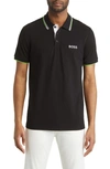 Hugo Boss Paddy Pro Regular Fit Polo Shirt In Black