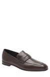 Zegna Leather L'asola Loafers In Brown