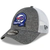 NEW ERA NEW ERA HEATHER GRAY BUFFALO BILLS 2022 AFC EAST DIVISION CHAMPIONS LOCKER ROOM 9FORTY ADJUSTABLE HA