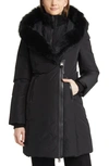 MACKAGE KAY WATER RESISTANT DOWN COAT WITH GENUINE SHEARLING TRIM