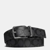 Coach Outlet Harness Buckle Cut To Size Reversible Belt, 38 Mm In Grey