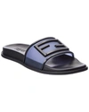 Fendi Baguette Slide Sandal In Blue