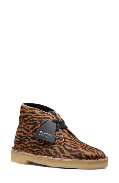 Clarks Originals Leopard-print Desert Boots In Tortoiseshell