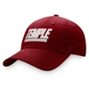 Top Of The World Red Temple Owls Slice Adjustable Hat In Red