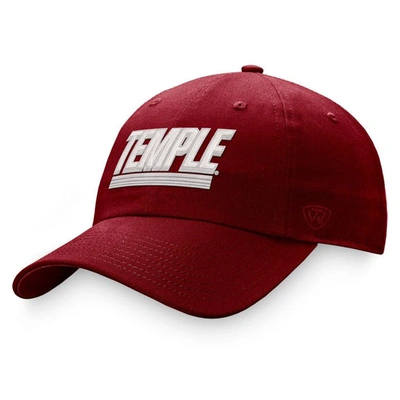 TOP OF THE WORLD TOP OF THE WORLD RED TEMPLE OWLS SLICE ADJUSTABLE HAT