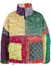 Children Of The Discordance Patchwork Bandana-print Jacket In Red