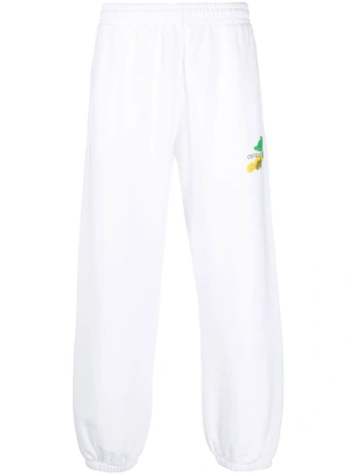 Off-white Brush Arrow Slim Sweatpants In White