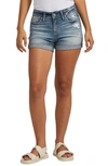 SILVER JEANS CO. SUKI ROLL CUFF DENIM SHORTS