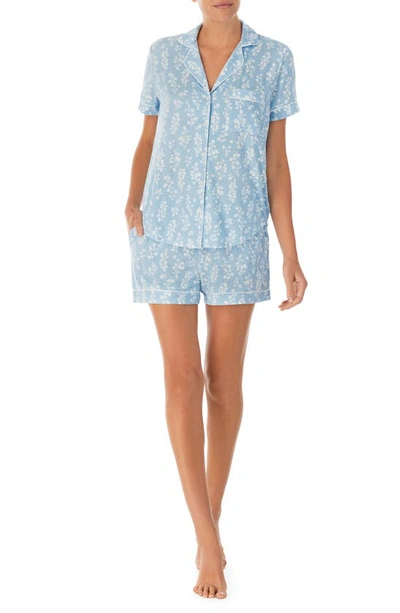 Kate Spade Print Short Pyjamas In Blu/ Flor