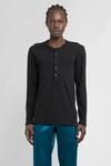 Tom Ford Short-button Fastening T-shirt In Black