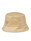 Prada Crystal-embellished Satin Bucket Hat In Metallic