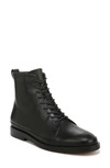 Vince Cabria Lug Water Resistant Lace-up Boot In Black