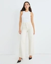 Veronica Beard Taylor Wide-leg Jean In Ecru