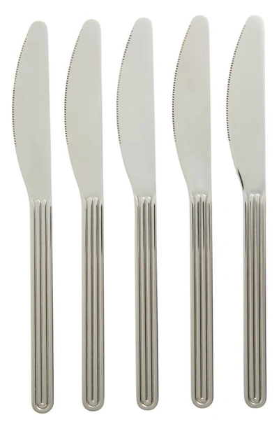 Hay Sunday Set Of 5 Knives In Silver