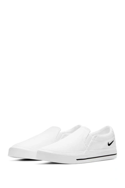 Nike Women's Court Legacy Slip-on Casual Trainers From Finish Line In White