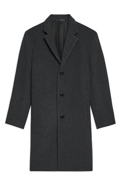Theory Suffolk Recycled Wool Overcoat In Black Multi