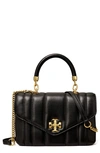 Tory Burch Mini Kira Top Handle Bag In Black