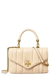 Tory Burch Mini Kira Top Handle Bag In Brie