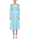 Stella Mccartney Dress With Animal Pattern In Blue