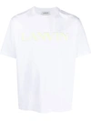 Lanvin Raised-logo Cotton T-shirt In White
