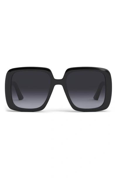 Dior Bobby 56mm Square Sunglasses In Grey
