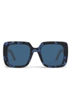 Dior Logo Square Acetate Sunglasses In Blue Pattern