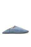 BROTHER VELLIES BROTHER VELLIES SHERPA BABOUCHE SLIDES IN BLUE,BABOUCHE