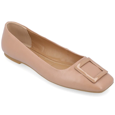 Journee Collection Collection Women's Tru Comfort Foam Zimia Flats In Beige